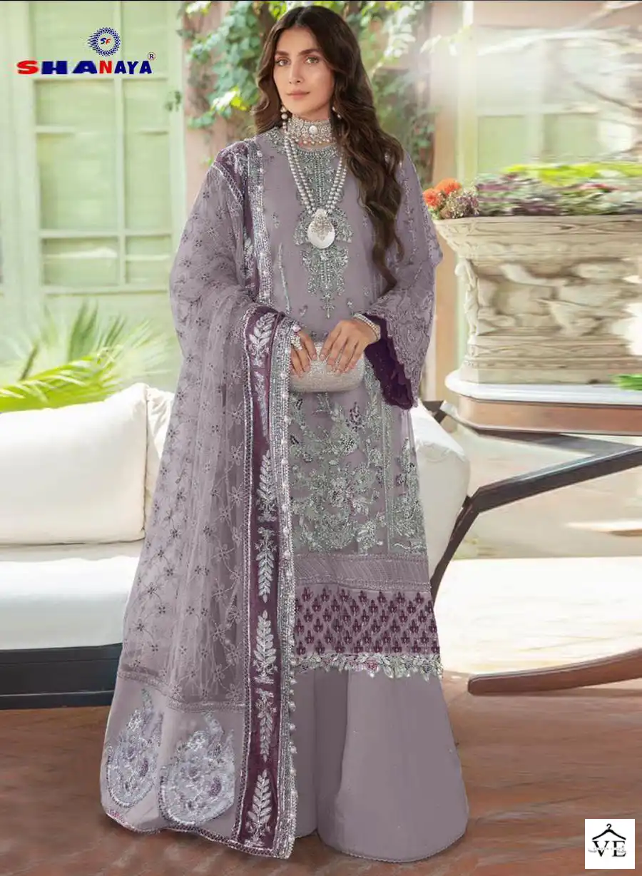 Shanaya Rose Premium Edition S-128 Heavy Faux Gerogeete Wholesale Pakistani Suit Catalog — Wholesale Salwar Suits, MPA wholesale from Surat - Gallery Image 4