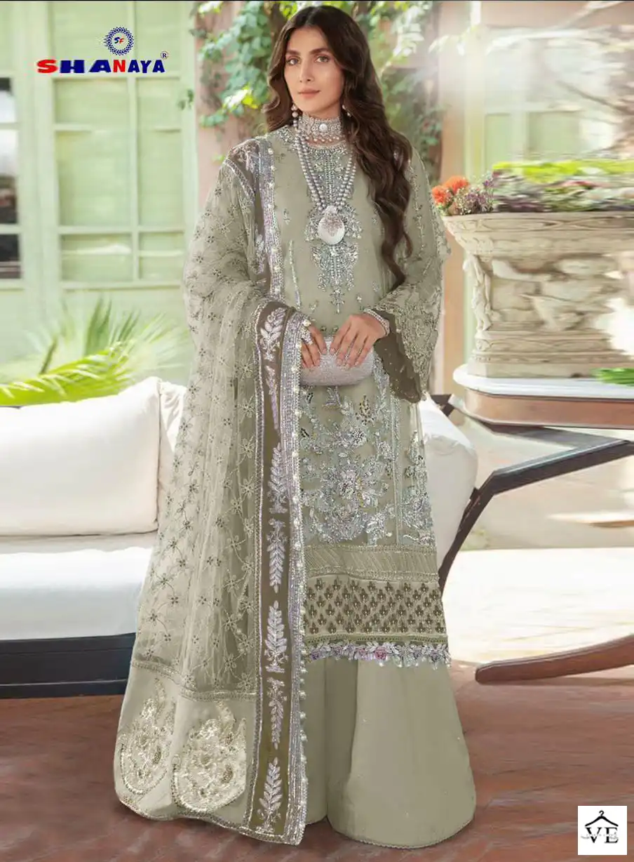 Shanaya Rose Premium Edition S-128 Heavy Faux Gerogeete Wholesale Pakistani Suit Catalog — Wholesale Salwar Suits, MPA wholesale from Surat - Gallery Image 2