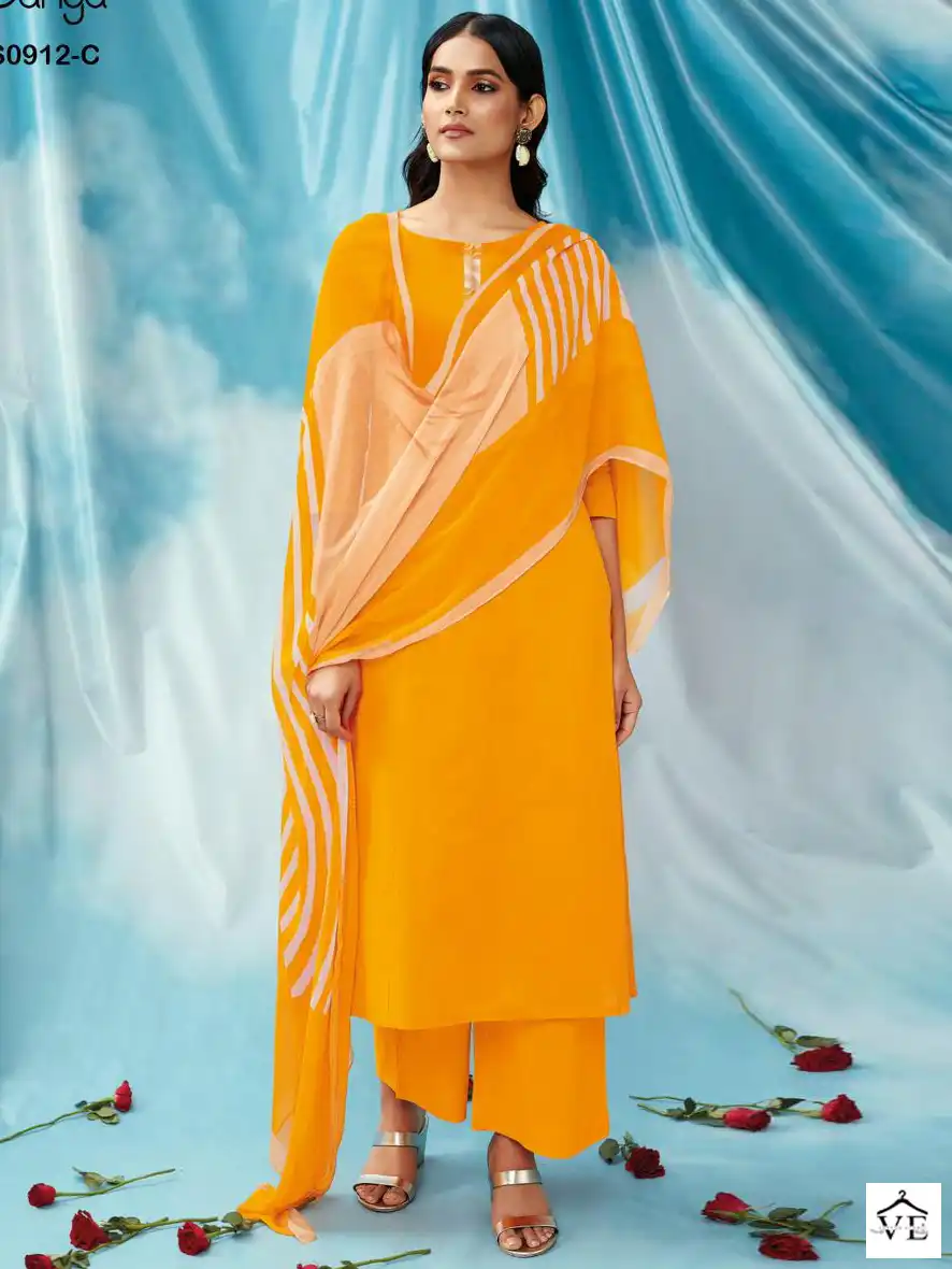 Ganga Ruha 912 Premium Cotton Wholesale Salwar Suit Catalog — Wholesale Salwar Suits, MPA wholesale from Surat — view 1