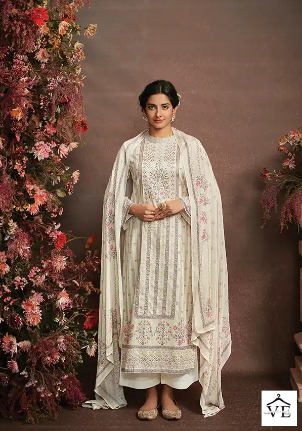 Kimora Ruhana Pure Cotton Satin Wholesale Salwar Suit Catalog — Wholesale Salwar Suits, MPA wholesale from Surat — view 2