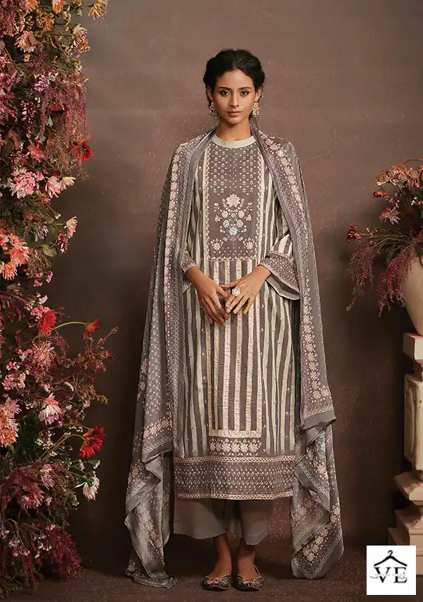 Kimora Ruhana Pure Cotton Satin Wholesale Salwar Suit Catalog — Wholesale Salwar Suits, MPA wholesale from Surat — view 6