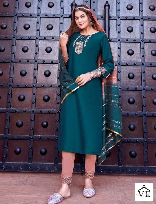 Kaasbee Rajwadi Vol 1 Chinon Wholesale Readymade Salwar Suit Catalog — Wholesale Salwar Suits, MPA wholesale from Surat - Gallery Image 2