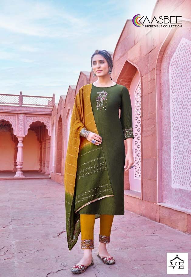 Kaasbee Rajwadi Vol 1 Chinon Wholesale Readymade Salwar Suit Catalog — Wholesale Salwar Suits, MPA wholesale from Surat - Gallery Image 4