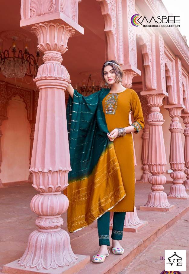 Kaasbee Rajwadi Vol 1 Chinon Wholesale Readymade Salwar Suit Catalog — Wholesale Salwar Suits, MPA wholesale from Surat - Gallery Image 5