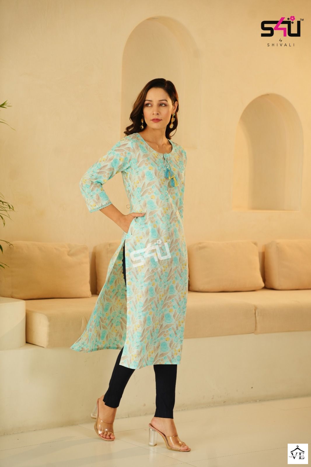 S4U Re Love Cotton &amp; Rayon Wholesale Kurtis Catalog — Wholesale Kurtis, MPA wholesale from Surat — view 4