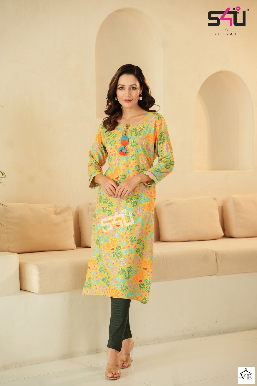 S4U Re Love Cotton &amp; Rayon Wholesale Kurtis Catalog — Wholesale Kurtis, MPA wholesale from Surat — view 5