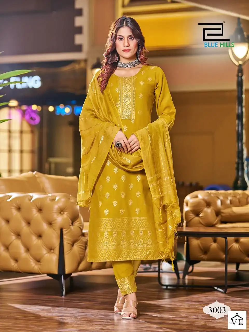 Blue Hills Royal Touch Vol 3 Rayon 14Kg Wholesale Readymade Salwar Suit Catalog — Wholesale Salwar Suits, MPA wholesale from Surat — Photo 2