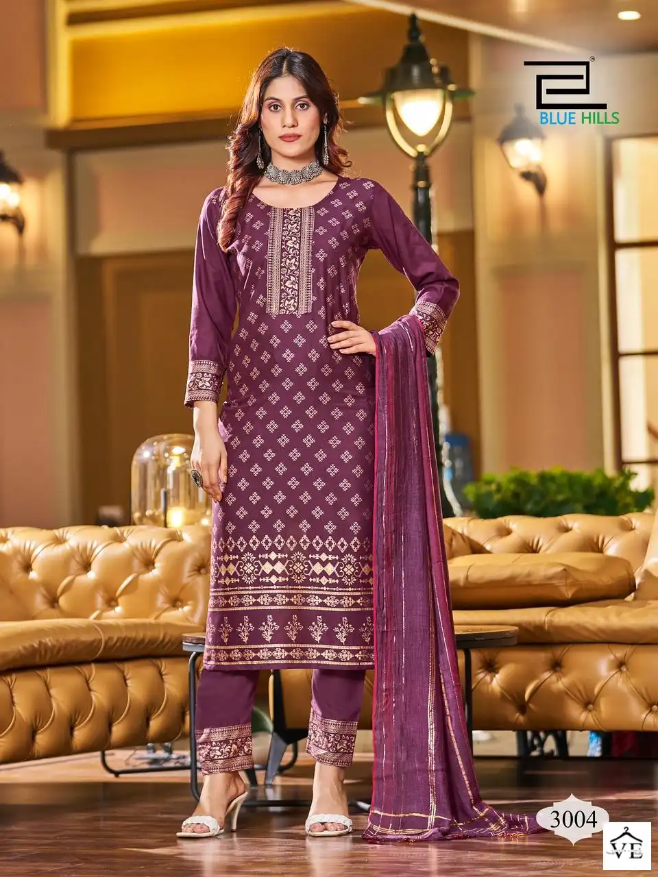 Blue Hills Royal Touch Vol 3 Rayon 14Kg Wholesale Readymade Salwar Suit Catalog — Wholesale Salwar Suits, MPA wholesale from Surat — Photo 3
