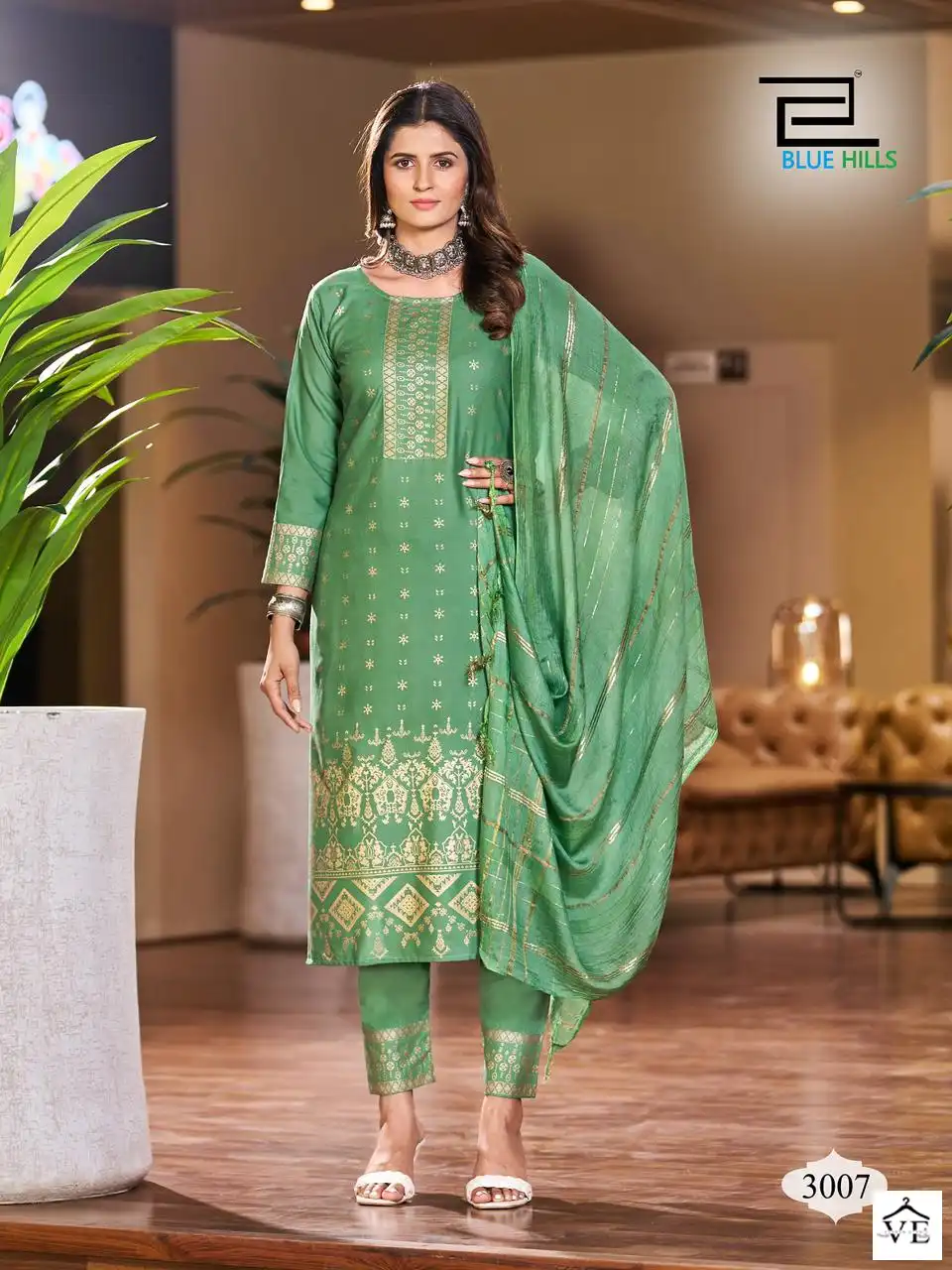 Blue Hills Royal Touch Vol 3 Rayon 14Kg Wholesale Readymade Salwar Suit Catalog — Wholesale Salwar Suits, MPA wholesale from Surat — Photo 6