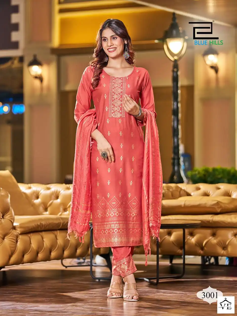 Blue Hills Royal Touch Vol 3 Rayon 14Kg Wholesale Readymade Salwar Suit Catalog — Wholesale Salwar Suits, MPA wholesale from Surat — Photo 8