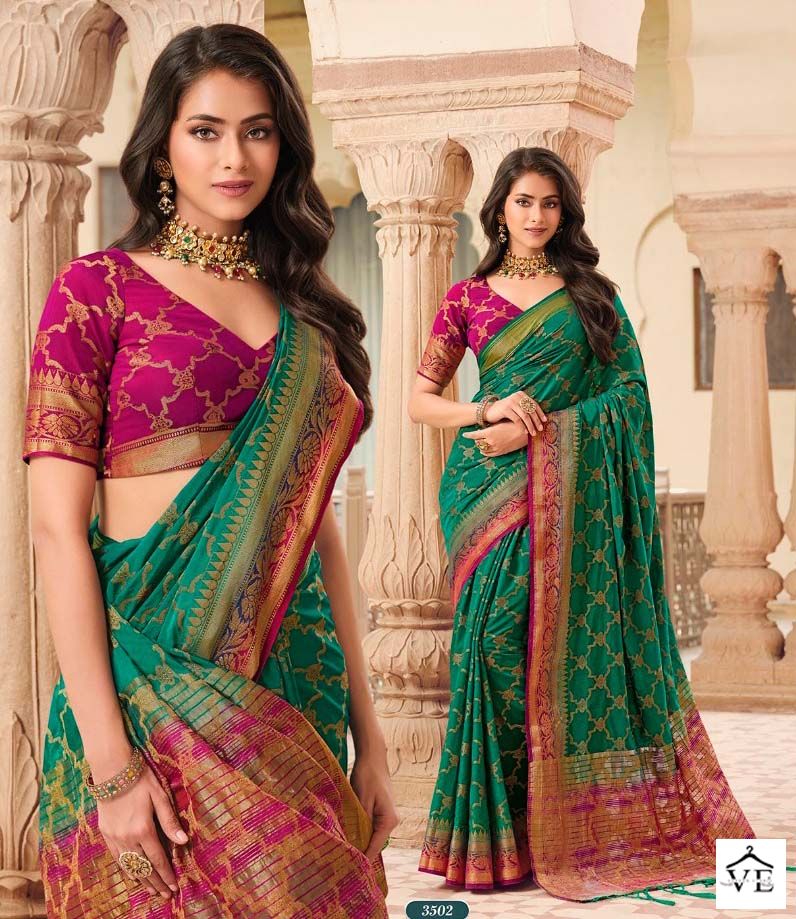 Pankh Ruchi Silk Vol 3 Silk Wholesale Sarees Catalog — Wholesale Sarees, MPA wholesale from Surat - Gallery Image 4