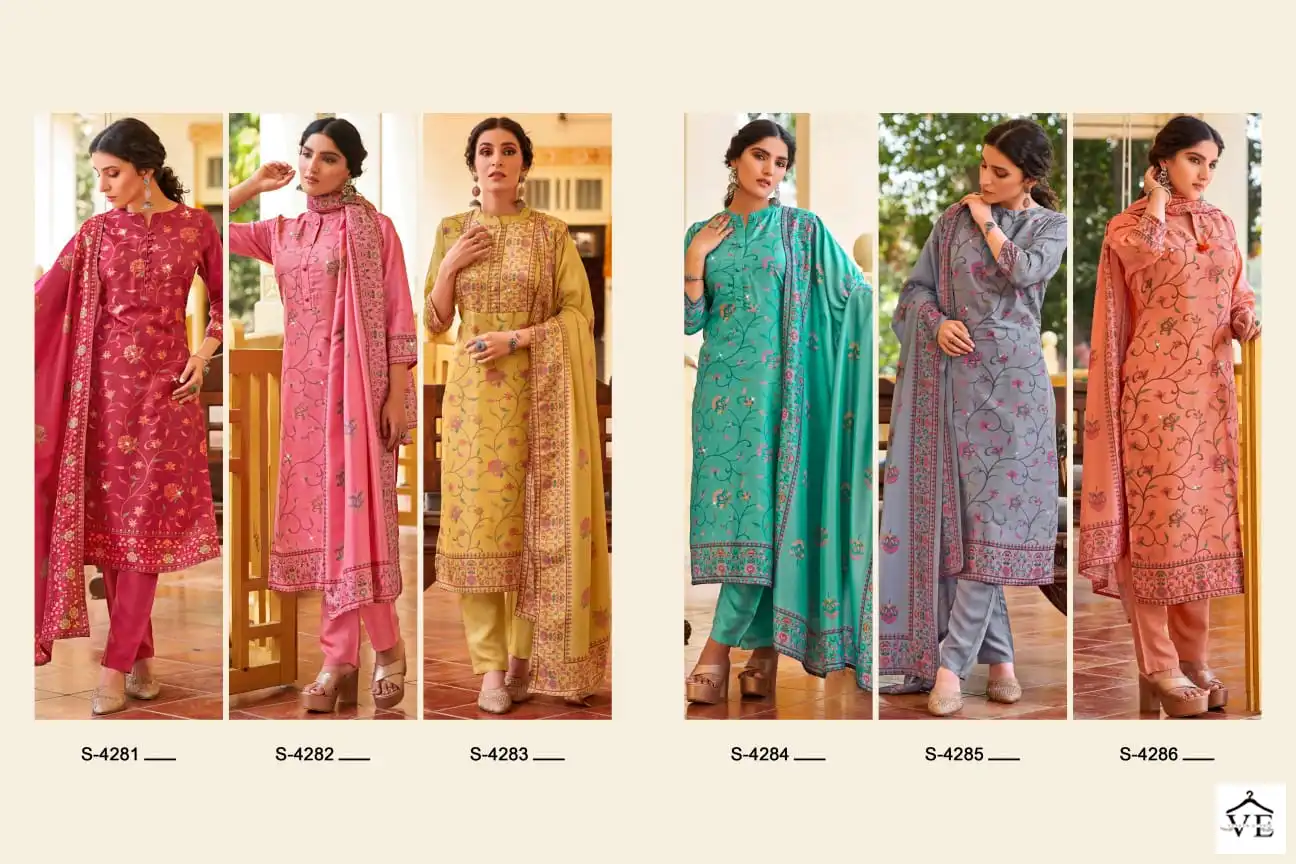 SBS Sabrina Tussar Silk Wholesale Readymade Suit Catalog — Wholesale Salwar Suits, MPA wholesale from Surat — view 7