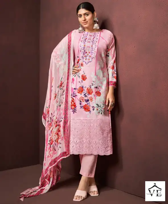 Z.S.M Safa 2 Solid Maslin Wholesale Designer Salwar Suit Catalog — Wholesale Salwar Suits, MPA wholesale from Surat — view 1