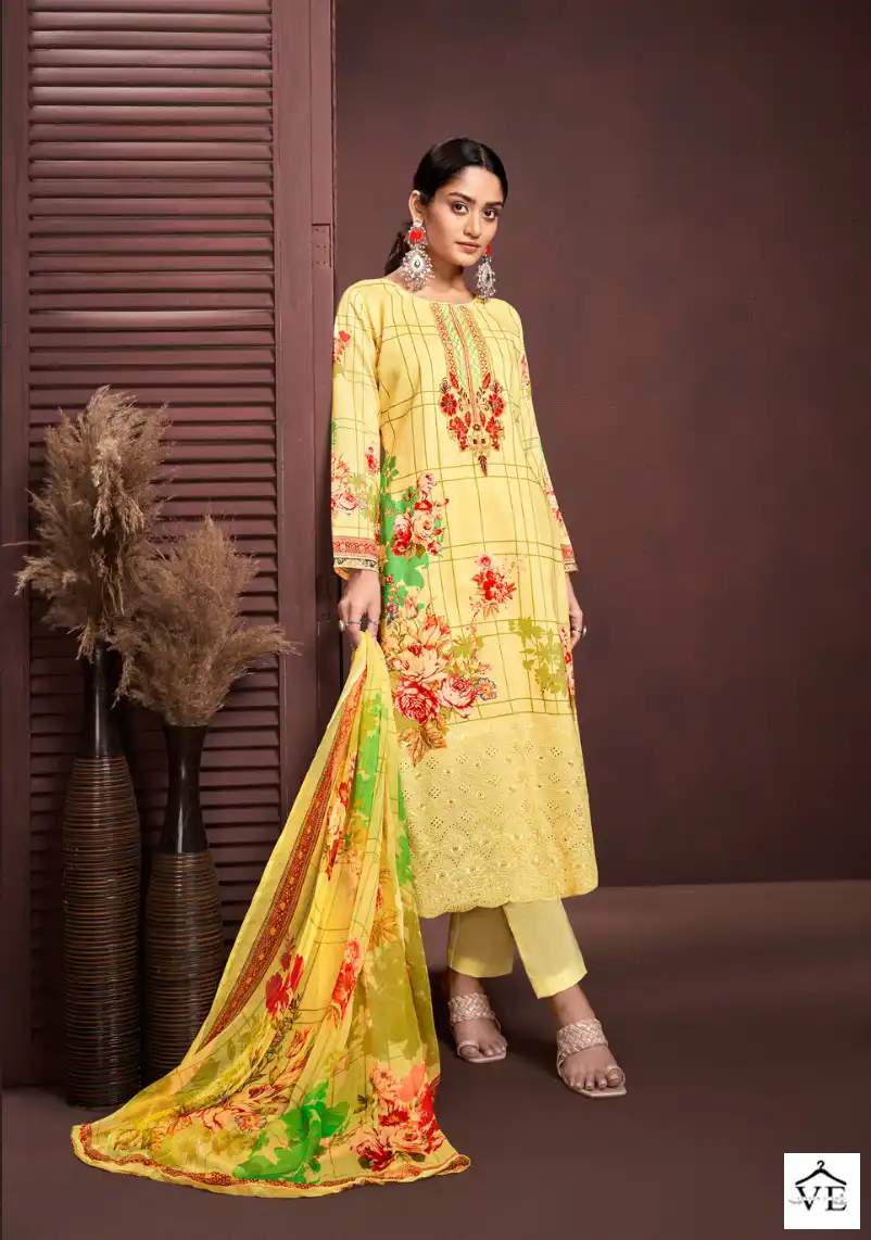 Z.S.M Safa 2 Solid Maslin Wholesale Designer Salwar Suit Catalog — Wholesale Salwar Suits, MPA wholesale from Surat - Gallery Image 4