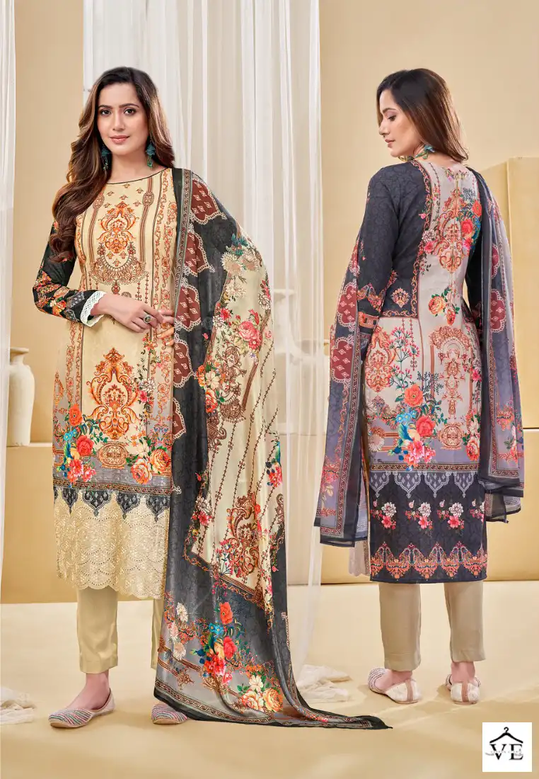 Z.S.M Safa Solid Maslin Wholesale Designer Salwar Suit Catalog — Wholesale Salwar Suits, MPA wholesale from Surat - Gallery Image 3