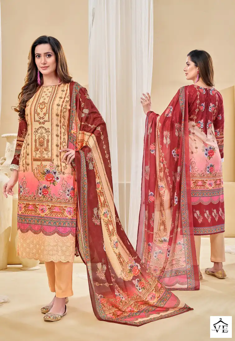 Z.S.M Safa Solid Maslin Wholesale Designer Salwar Suit Catalog — Wholesale Salwar Suits, MPA wholesale from Surat - Gallery Image 6