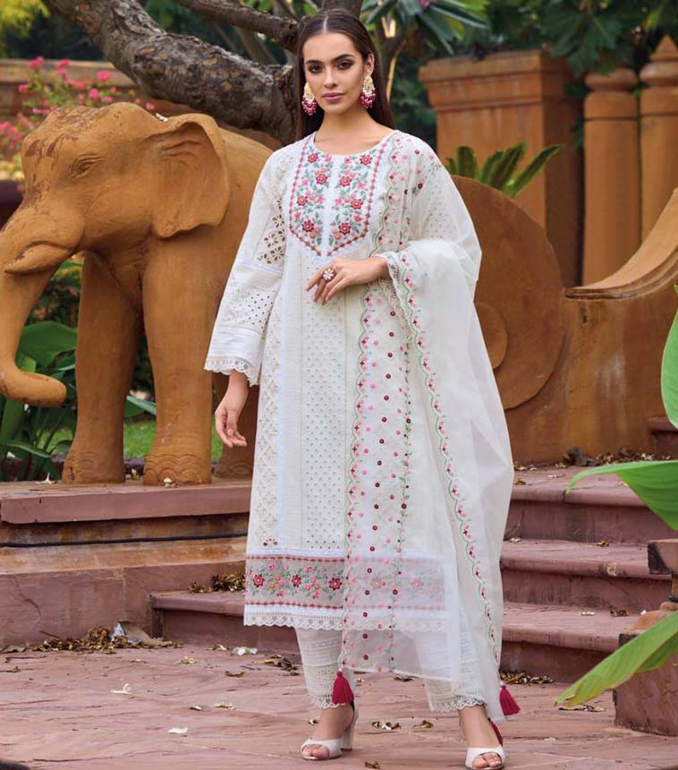 Kailee Fashion Safaranama Pure Cotton Wholesale Readymade Salwar Suit Catalog