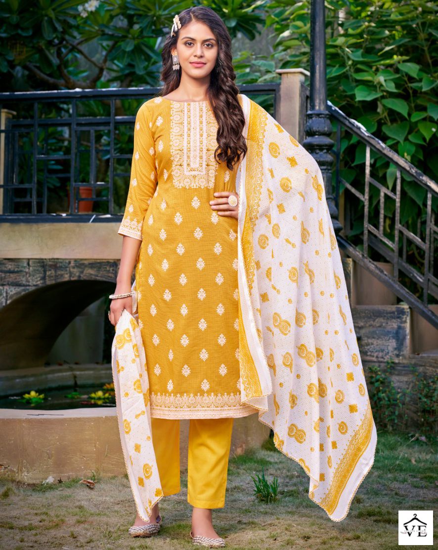 Bipson Saheli 2169 Pure Cotton Wholesale Salwar Suit Catalog — Wholesale Salwar Suits, MPA wholesale from Surat — view 1