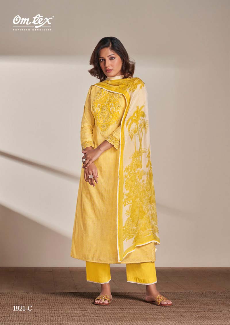Omtex Saisha Lawn Cotton Wholesale Designer Salwar Suit Catalog — Wholesale Salwar Suits, MPA wholesale from Surat - Gallery Image 4