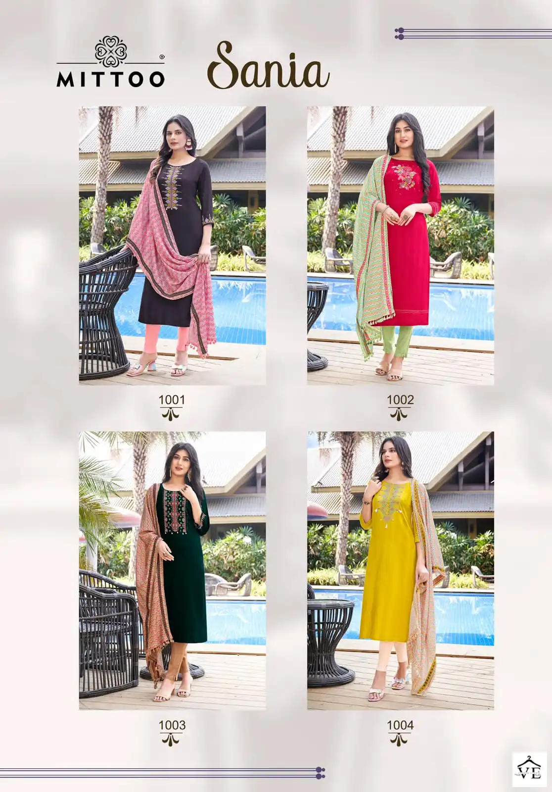 Mittoo Sania Rayon Wholesale Readymade Suit Catalog — Wholesale Salwar Suits, MPA wholesale from Surat — view 5