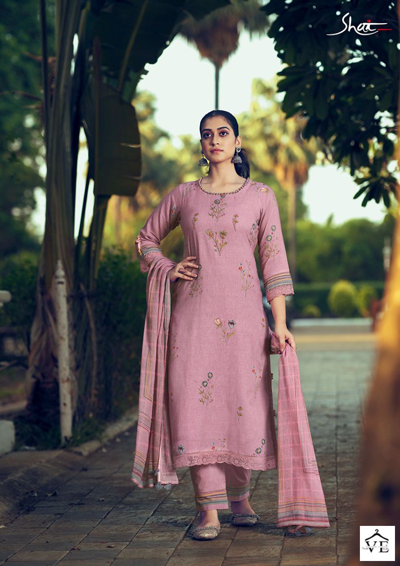 Jayvijay Savera Pure Linen Wholesale Designer Salwar Suit Catalog — Wholesale Salwar Suits, MPA wholesale from Surat - Gallery Image 2