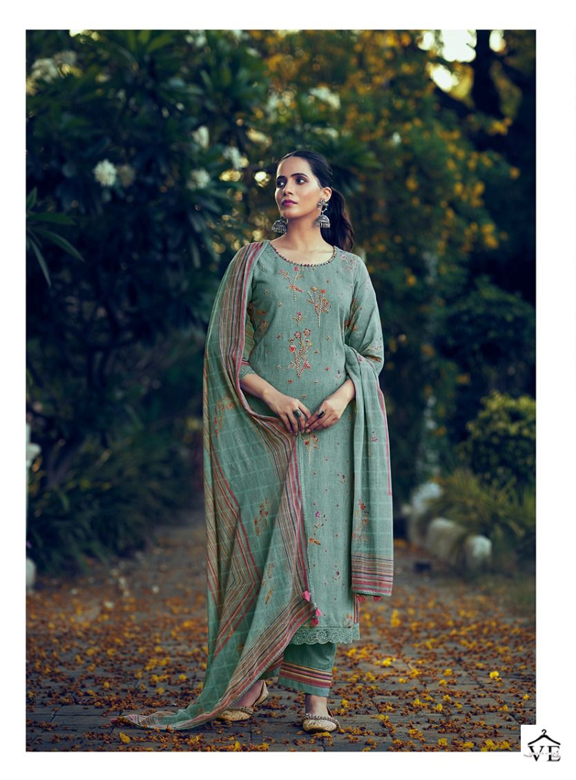 Jayvijay Savera Pure Linen Wholesale Designer Salwar Suit Catalog — Wholesale Salwar Suits, MPA wholesale from Surat - Gallery Image 3