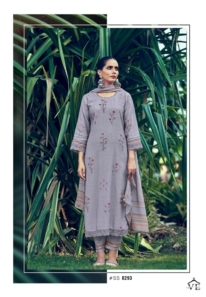 Jayvijay Savera Pure Linen Wholesale Designer Salwar Suit Catalog — Wholesale Salwar Suits, MPA wholesale from Surat - Gallery Image 4