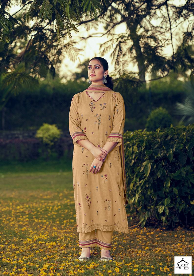 Jayvijay Savera Pure Linen Wholesale Designer Salwar Suit Catalog — Wholesale Salwar Suits, MPA wholesale from Surat - Gallery Image 5