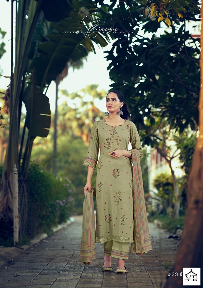 Jayvijay Savera Pure Linen Wholesale Designer Salwar Suit Catalog — Wholesale Salwar Suits, MPA wholesale from Surat - Gallery Image 6