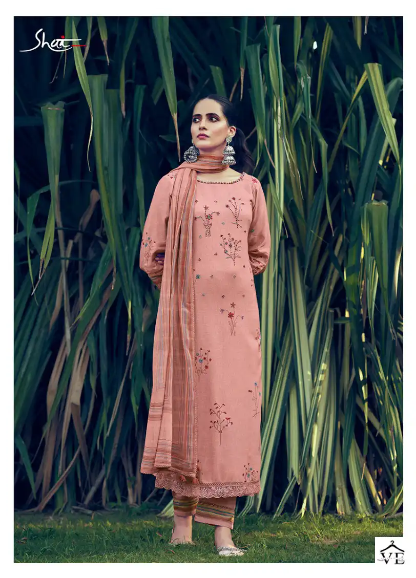 Jayvijay Savera Pure Linen Wholesale Salwar Suit Catalog — Wholesale Salwar Suits, MPA wholesale from Surat - Gallery Image 6