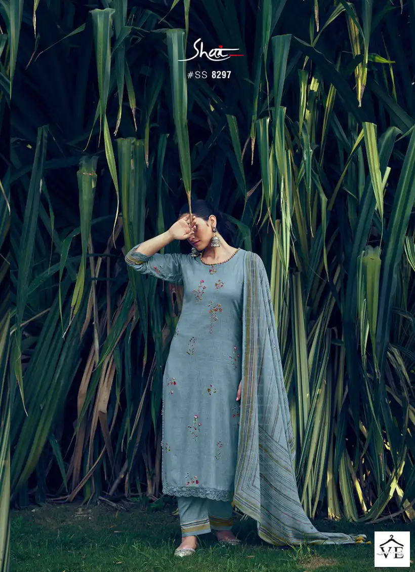 Jayvijay Savera Pure Linen Wholesale Salwar Suit Catalog — Wholesale Salwar Suits, MPA wholesale from Surat - Gallery Image 8