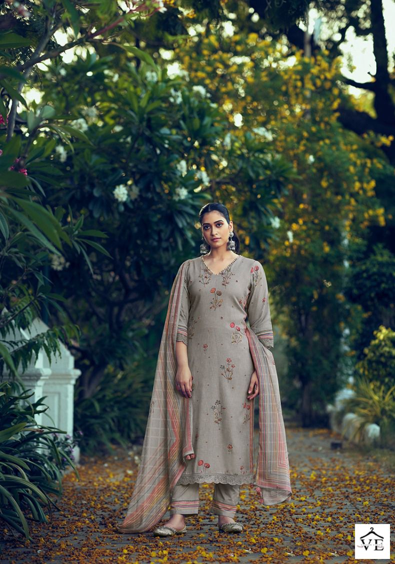 Jayvijay Savera Pure Linen Wholesale Designer Salwar Suit Catalog — Wholesale Salwar Suits, MPA wholesale from Surat - Gallery Image 8