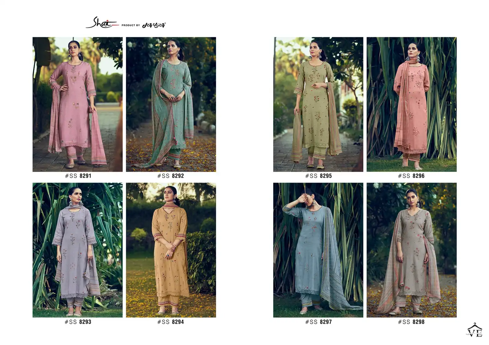 Jayvijay Savera Pure Linen Wholesale Salwar Suit Catalog — Wholesale Salwar Suits, MPA wholesale from Surat — view 9