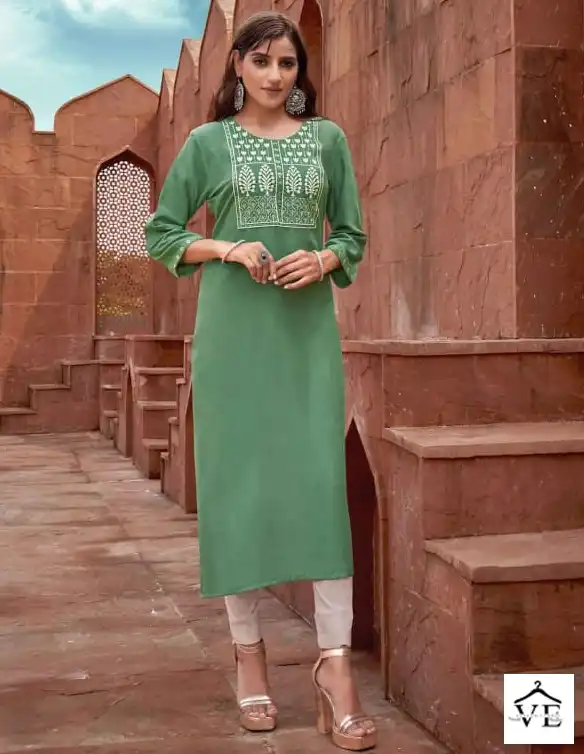 Kalaroop Seagull Vol 5 Fancy Reyon Wholesale Kurtis Catalog — Wholesale Kurtis, MPA wholesale from Surat — view 1