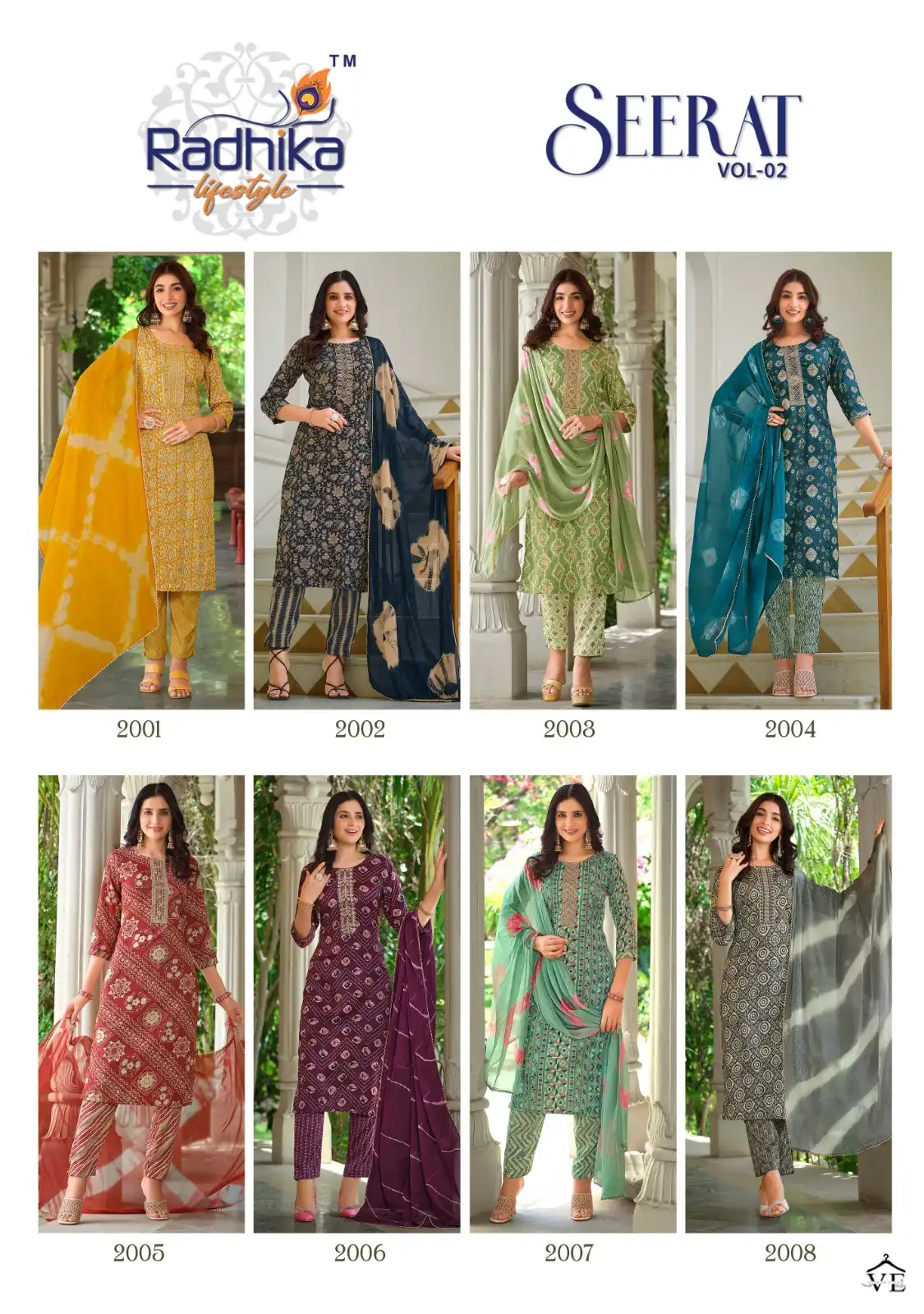 Radhika Seerat Vol 2 Rayon Wholesale Readymade Suit Catalog — Wholesale Salwar Suits, MPA wholesale from Surat — view 9