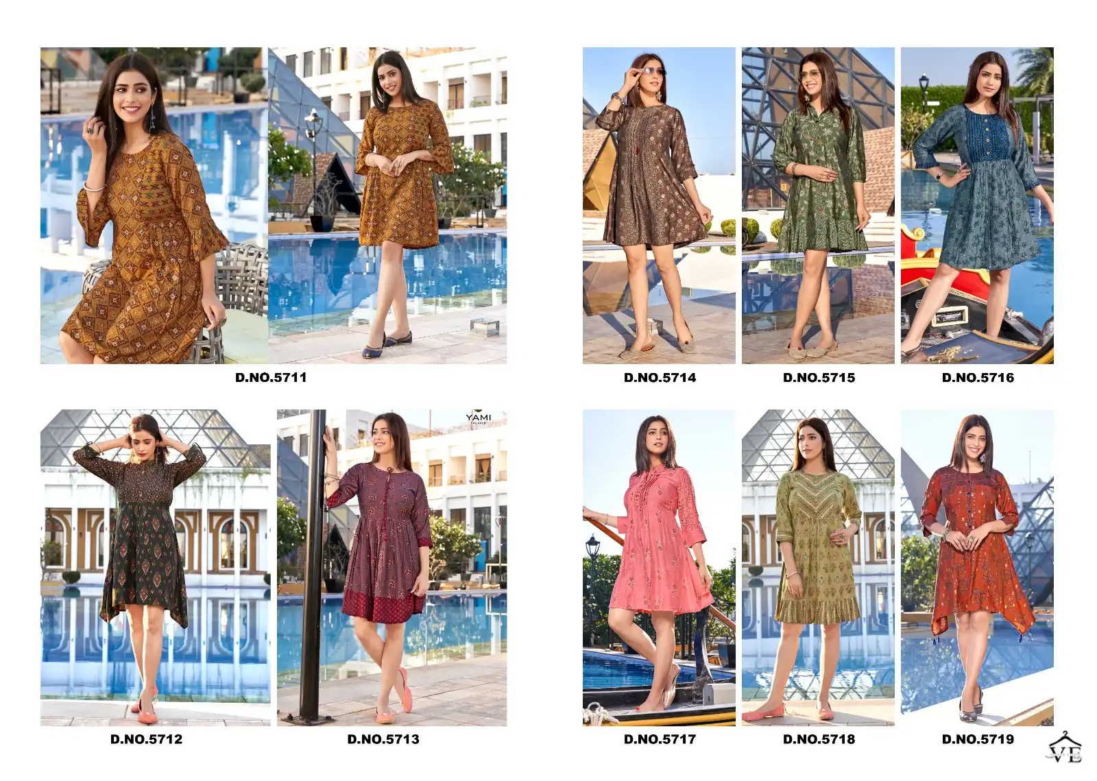 Yami Sense Muslin Discharge Print Wholesale Tunic Catalog — Wholesale Kurtis, MPA wholesale from Surat — view 10