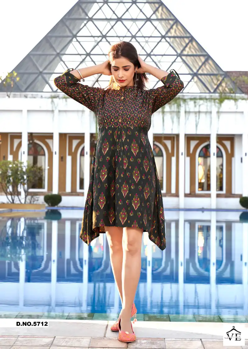 Yami Sense Muslin Discharge Print Wholesale Tunic Catalog — Wholesale Kurtis, MPA wholesale from Surat - Gallery Image 9
