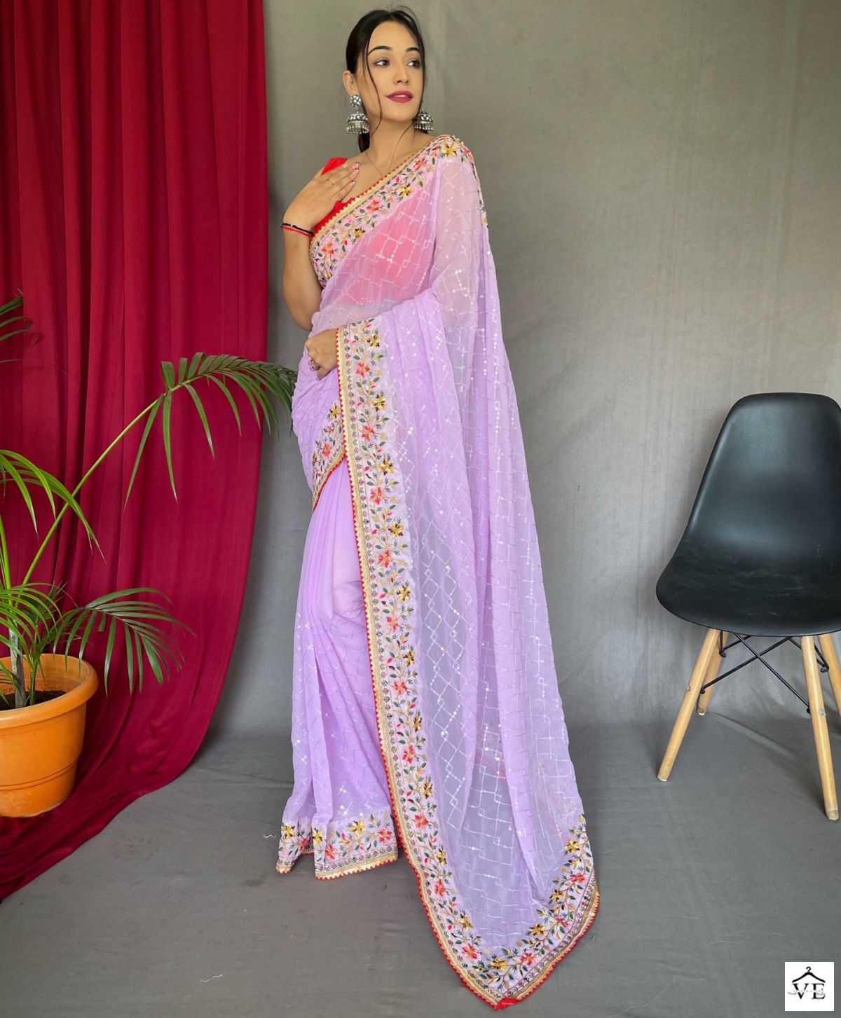 Vardan Ethnic Sequence Vol 15 Georgette Wholesale Sarees Catalog — Wholesale Sarees, MPA wholesale from Surat - Gallery Image 2