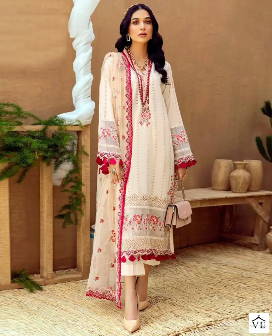 Vardan Ethnic SF-142 Cambric Cotton Wholesale Pakistani Suits — Wholesale Salwar Suits, MPA wholesale from Surat — view 1