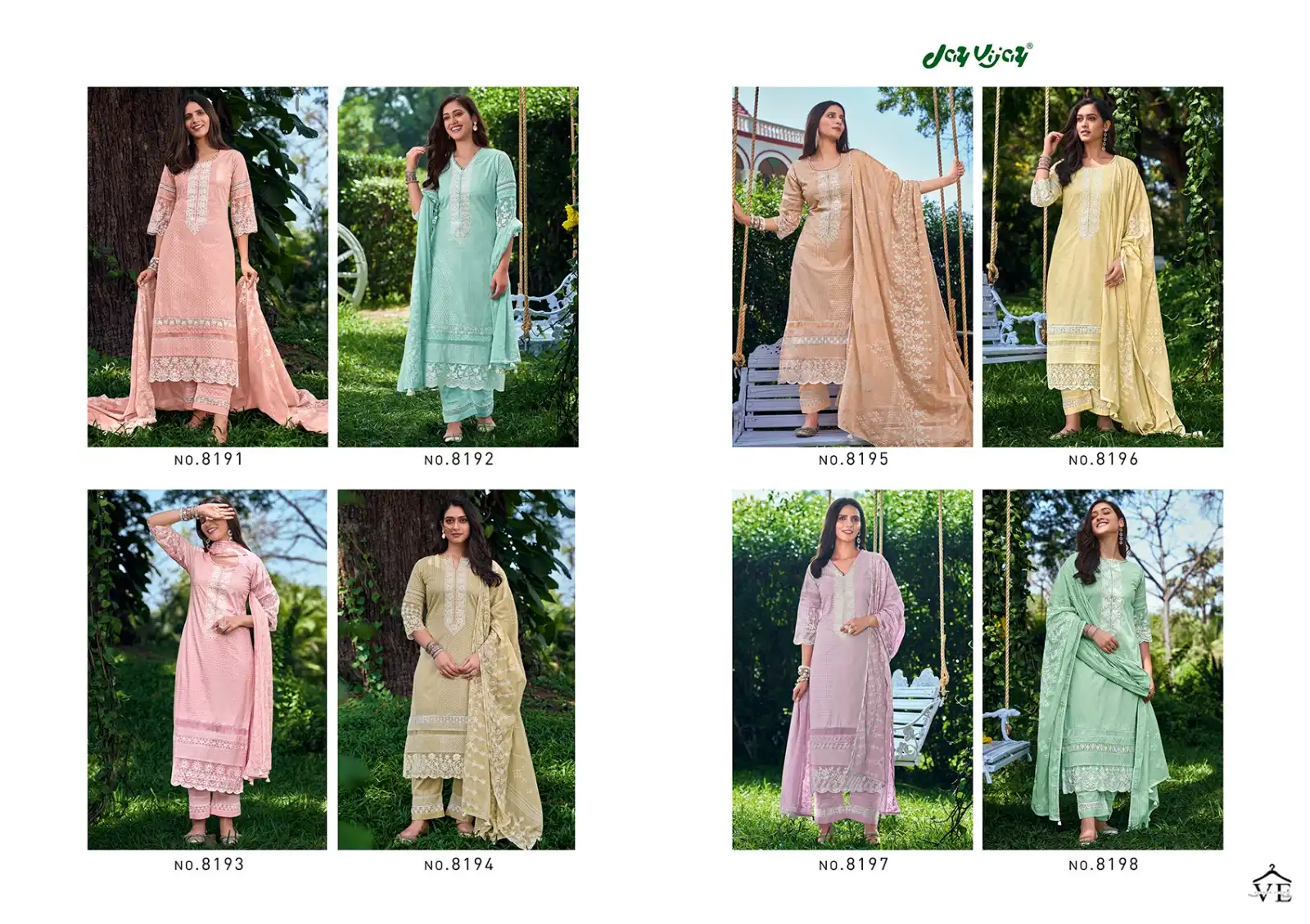 Jay Vijay Shabad Ke Jhooley Vol-2 Pure Cotton Wholesale Salwar Suit Catalog — Wholesale Salwar Suits, MPA wholesale from Surat — view 8
