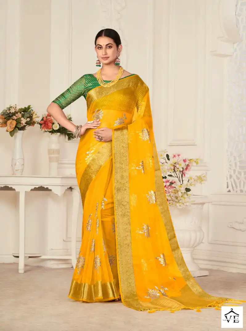 Pankh Shagun Vol-1 Organza Wholesale Saree Catalog — Wholesale Sarees, MPA wholesale from Surat - Gallery Image 8