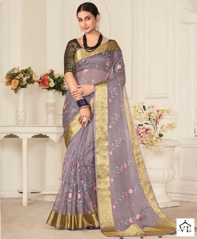 Pankh Shagun Vol-1 Organza Wholesale Saree Catalog — Wholesale Sarees, MPA wholesale from Surat — view 1