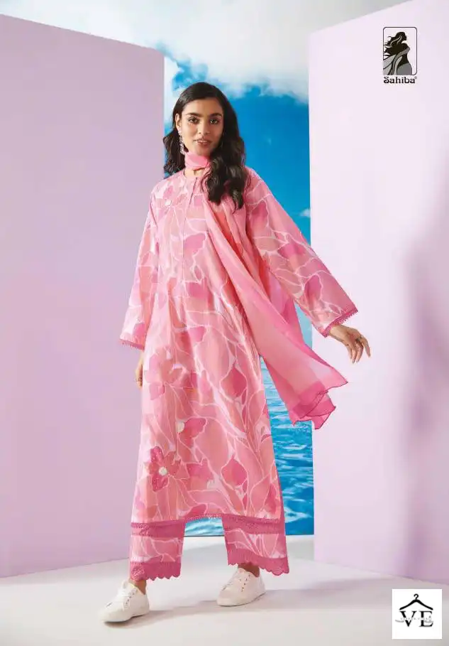 Sahiba Sharon Pure Cotton Lawn Wholesale Designer Salwar Suit Catalog — Wholesale Salwar Suits, MPA wholesale from Surat - Gallery Image 3