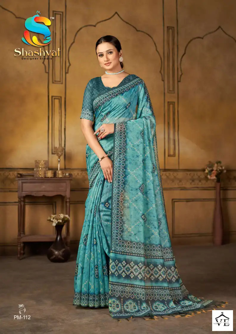 Shaswat Pratham Chanderi Cotton Wholesale Saree Catalog — Wholesale Sarees, MPA wholesale from Surat - Gallery Image 3