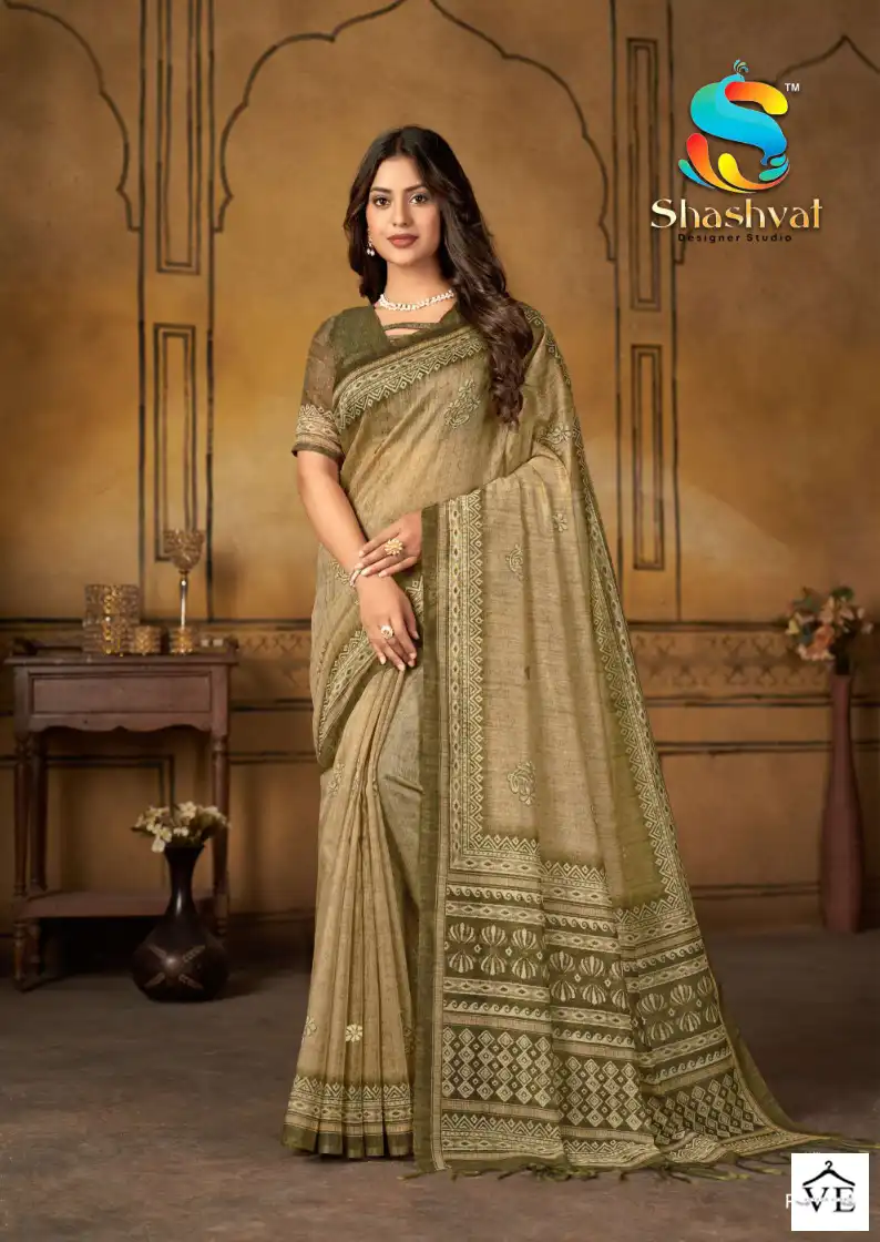 Shaswat Pratham Chanderi Cotton Wholesale Saree Catalog — Wholesale Sarees, MPA wholesale from Surat - Gallery Image 5