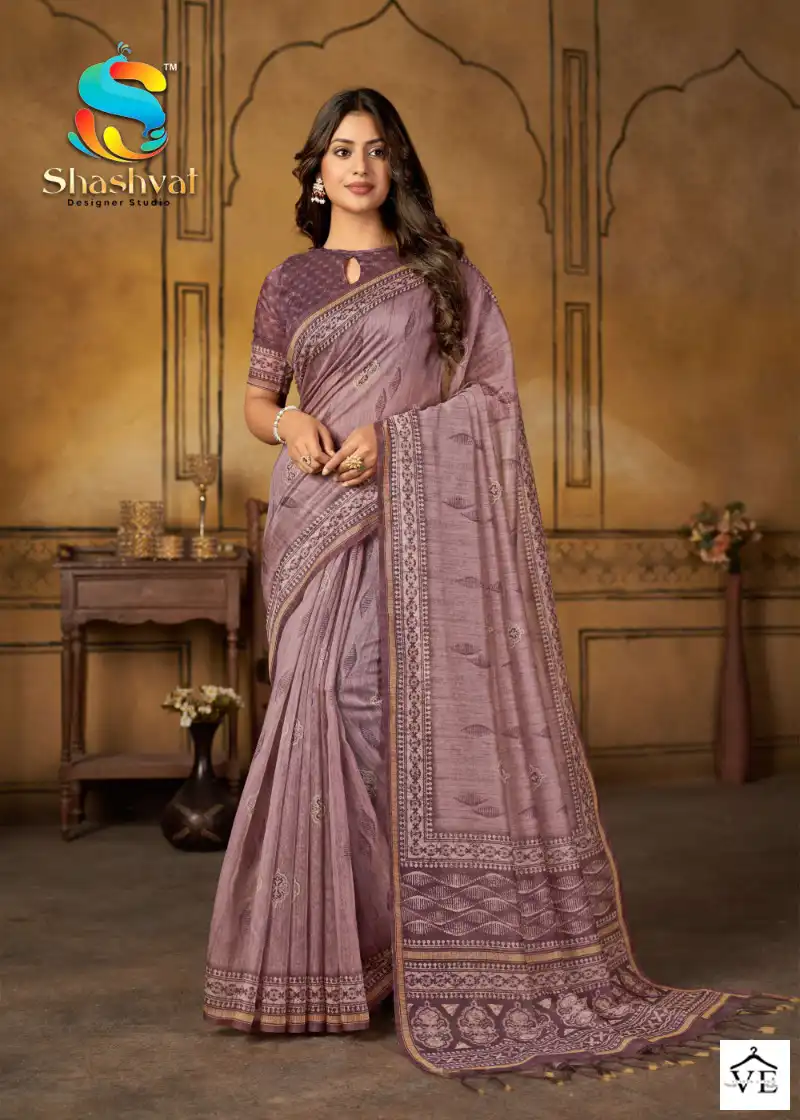 Shaswat Pratham Chanderi Cotton Wholesale Saree Catalog — Wholesale Sarees, MPA wholesale from Surat - Gallery Image 6