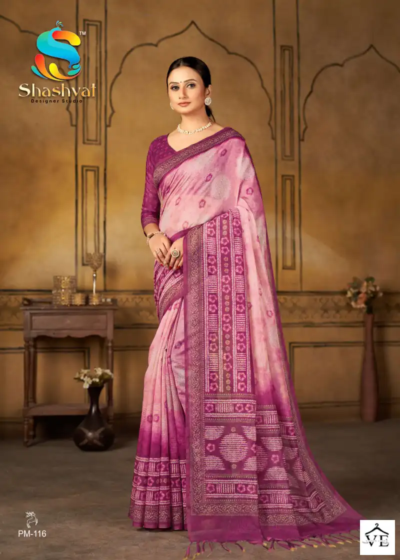 Shaswat Pratham Chanderi Cotton Wholesale Saree Catalog — Wholesale Sarees, MPA wholesale from Surat - Gallery Image 7