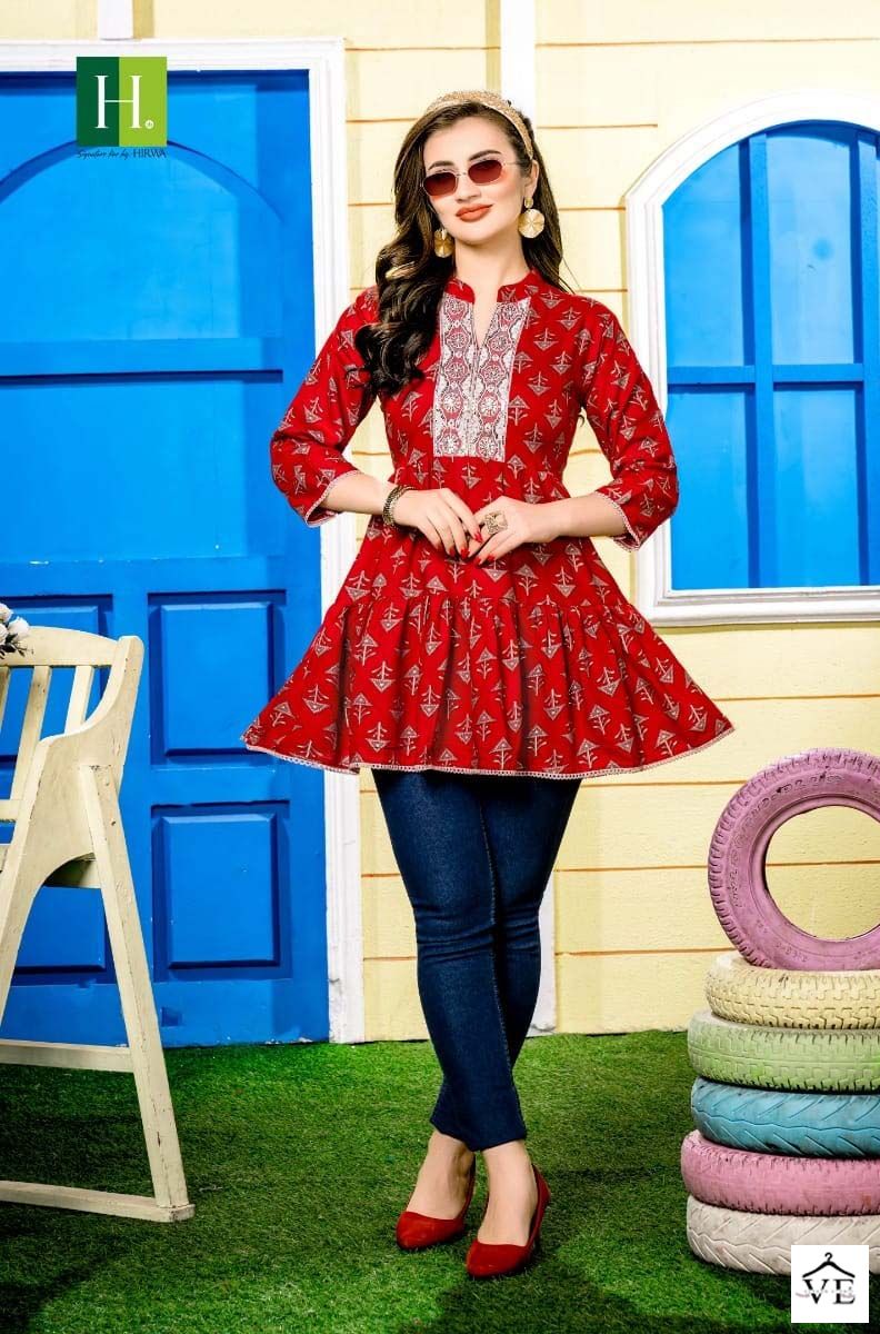 Hirwa Shefali Vol 2 Heavy Rayon Wholesale Kurti Catalog — Wholesale Kurtis, MPA wholesale from Surat - Gallery Image 3