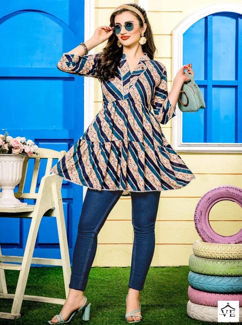 Hirwa Shefali Vol 2 Heavy Rayon Wholesale Kurti Catalog — Wholesale Kurtis, MPA wholesale from Surat — view 1