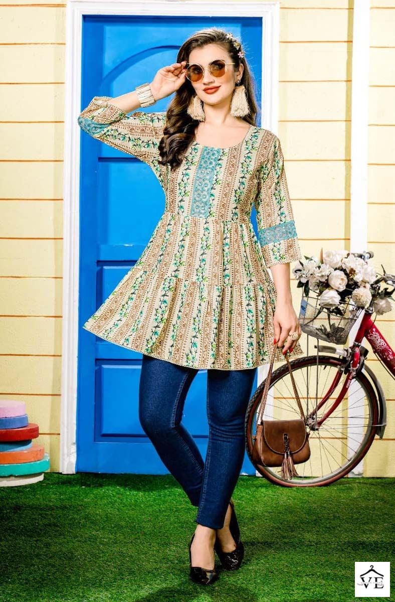 Hirwa Shefali Vol 2 Heavy Rayon Wholesale Kurti Catalog — Wholesale Kurtis, MPA wholesale from Surat - Gallery Image 7